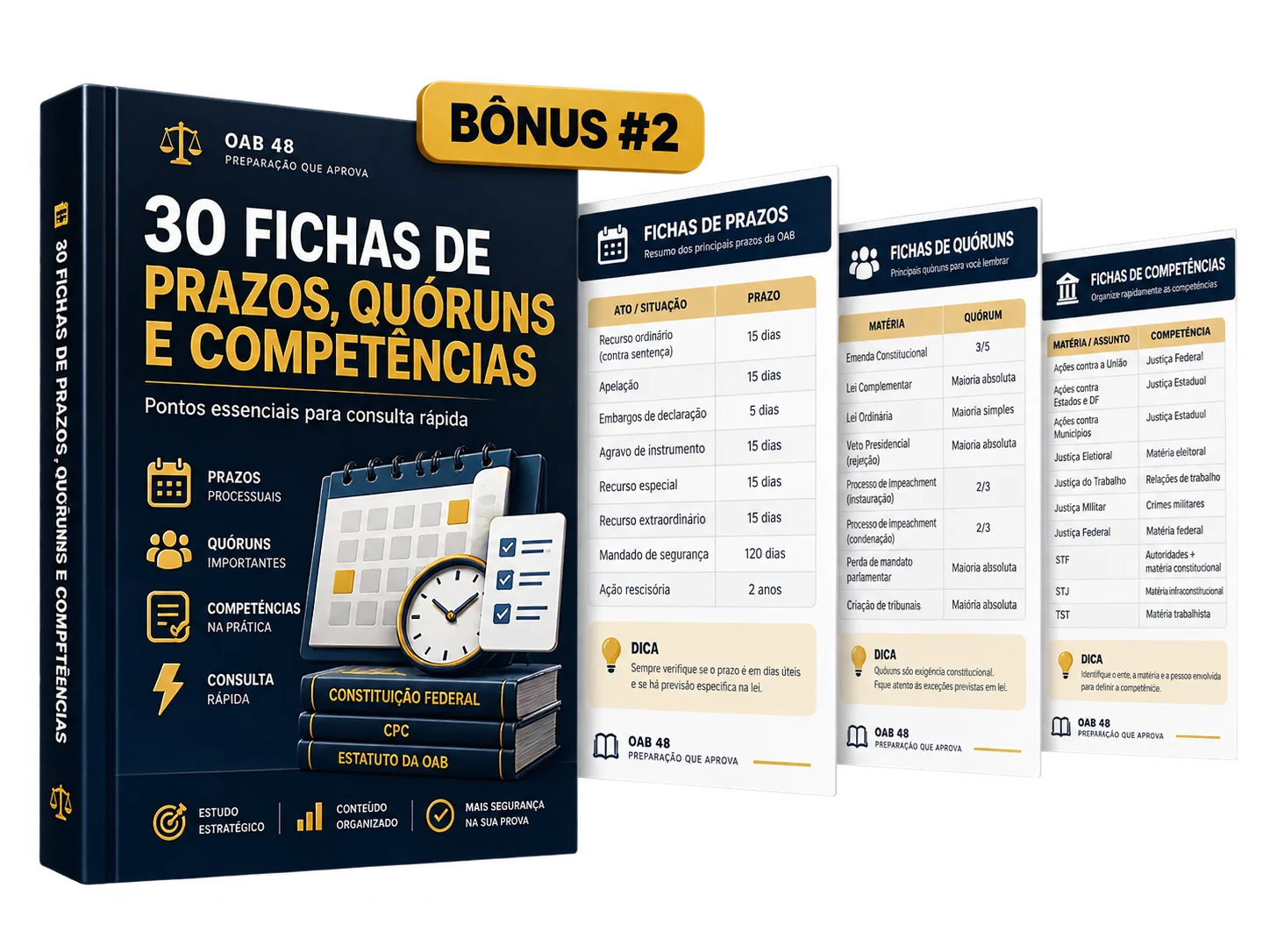 #IMAGENS - Bônus 2: 40 Prazos, Quóruns e Competências